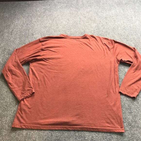 Eddie Bauer Shirt Mens XXL Rust Sun Mountains Graphic Tee Base Layer Hiking - Picture 9 of 12
